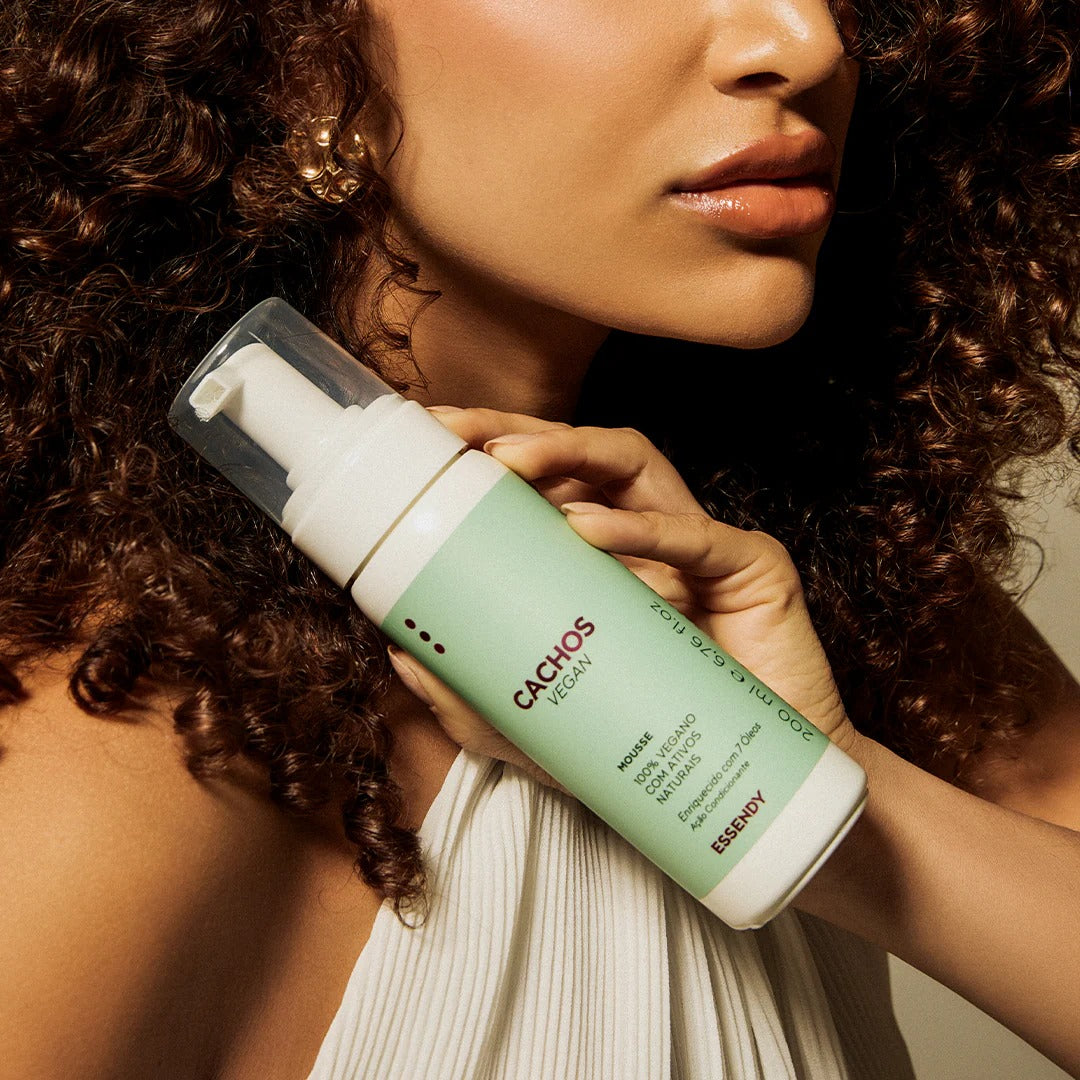 Kit Cachos Vegan Super - Shampoo, Máscara, Ativador e Mousse (4