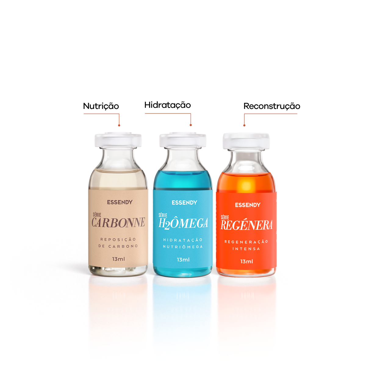 Kit Ampolas Cronograma 13ml | Essendy Cosméticos
