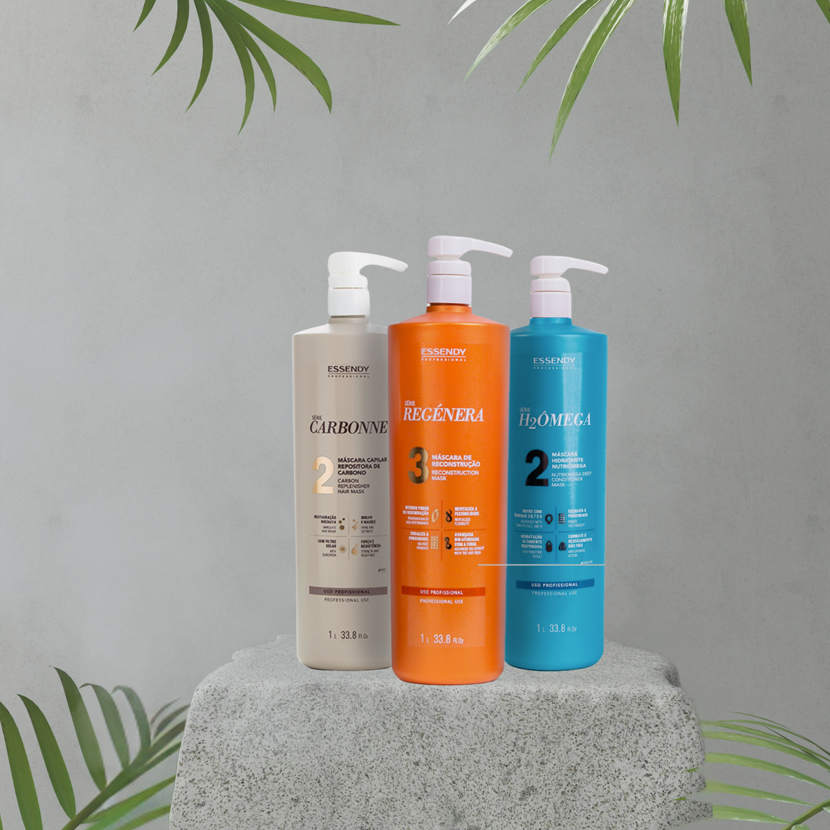 Kit Essendy Cronograma Capilar 1L | Essendy Cosméticos