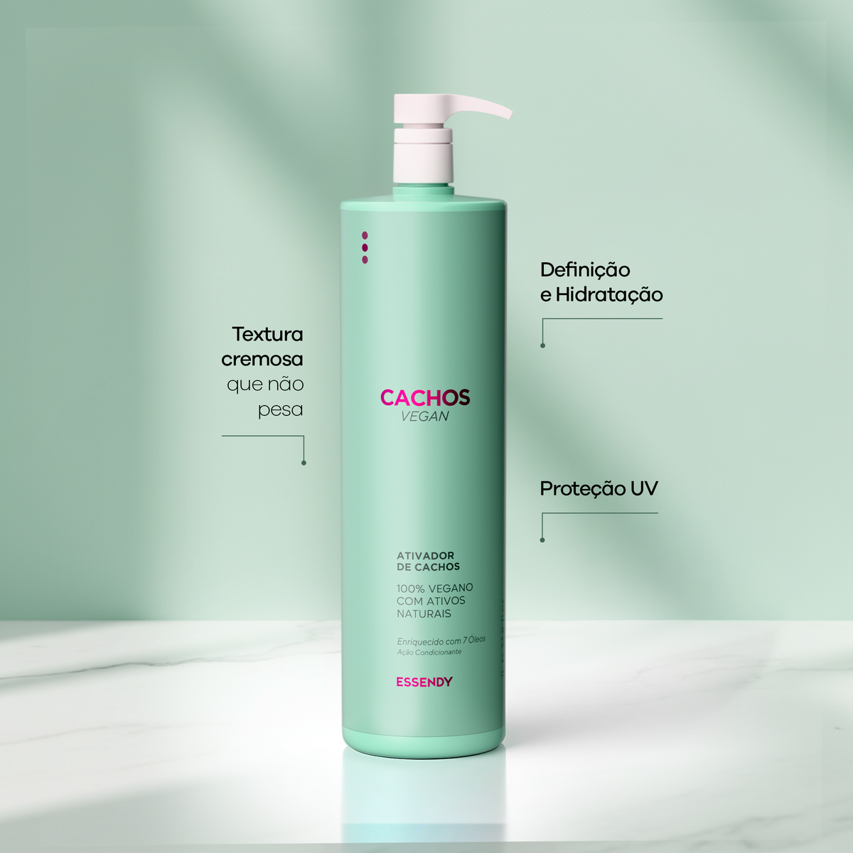 Ativador De Cachos Vegan 1L | Essendy Cosméticos