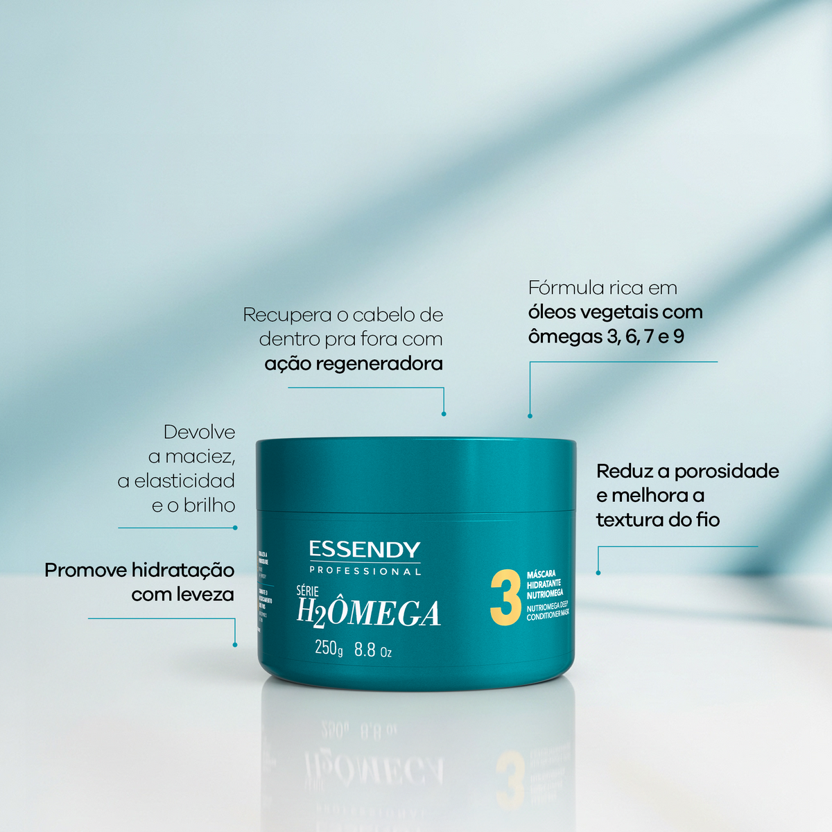 Máscara Hidratante H2ômega 250G – Essendy Cosméticos