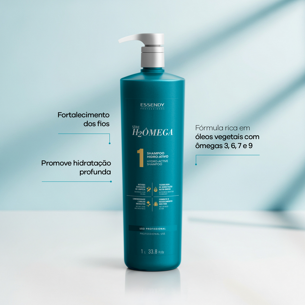 Shampoo H2ômega 1L | Essendy Cosméticos