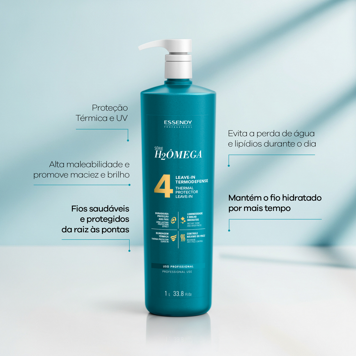 Leave In Termoativo H2ômega 1L | Essendy Cosméticos Leave In Termoativo H2ômega 1L | Essendy Cosméticos
