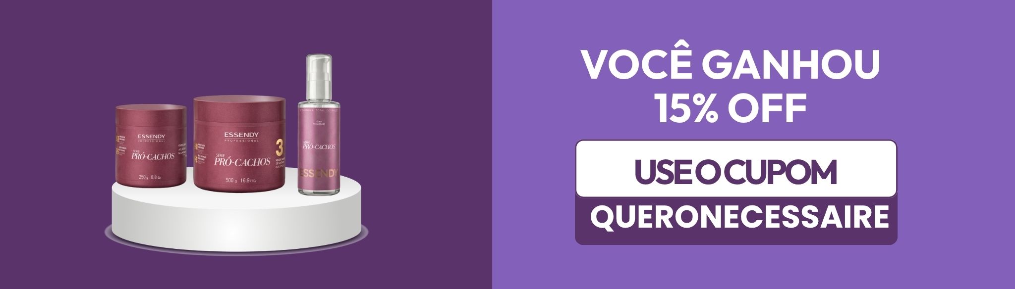 Lançamento Pró Cachos - QUERONECESSAIRE