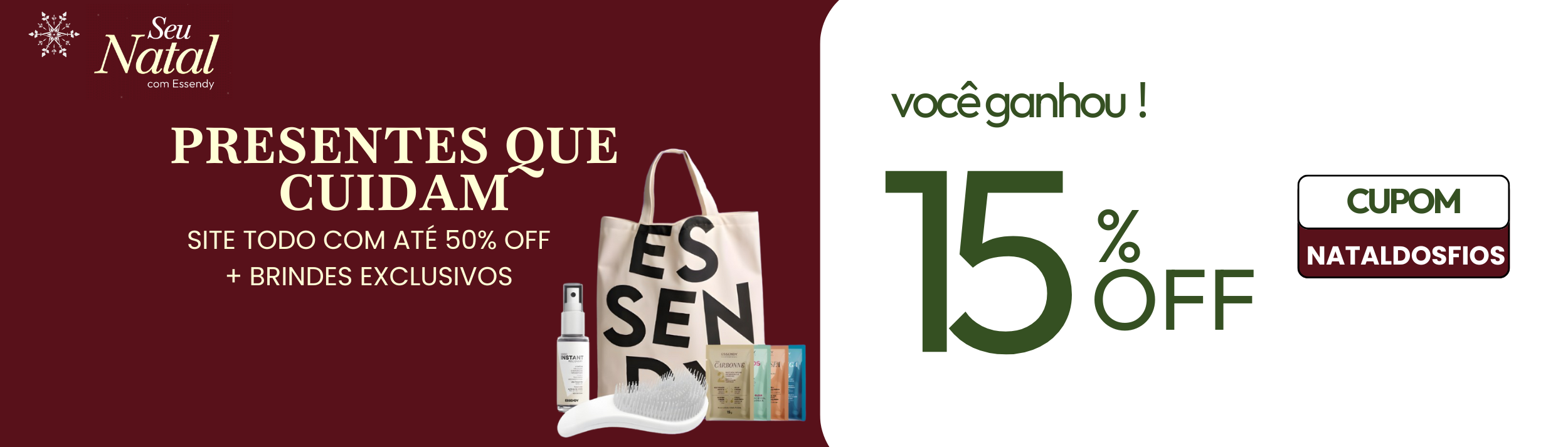 Presentes que cuidam - NATALDOSFIOS