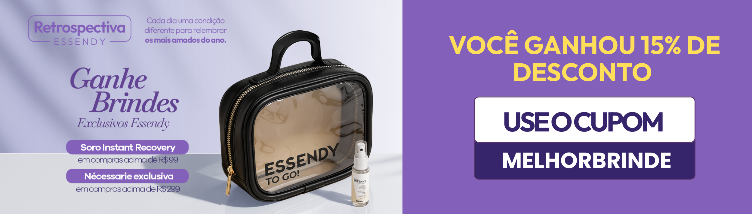 Necessaire de presente  retrospectiva - MELHORBRINDE