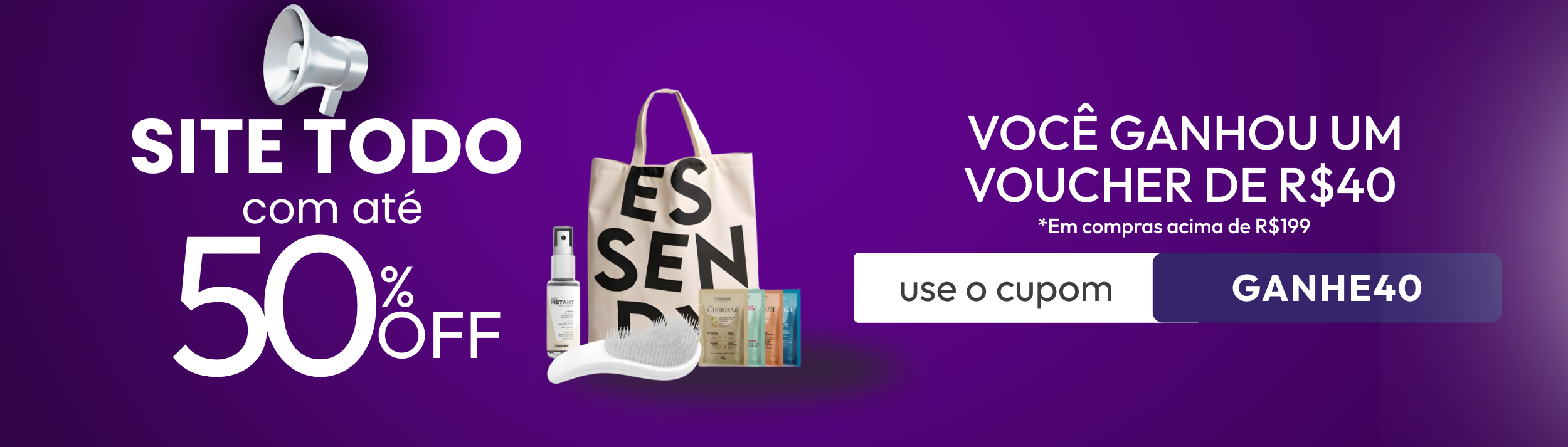 Voucher 40 - GANHE40