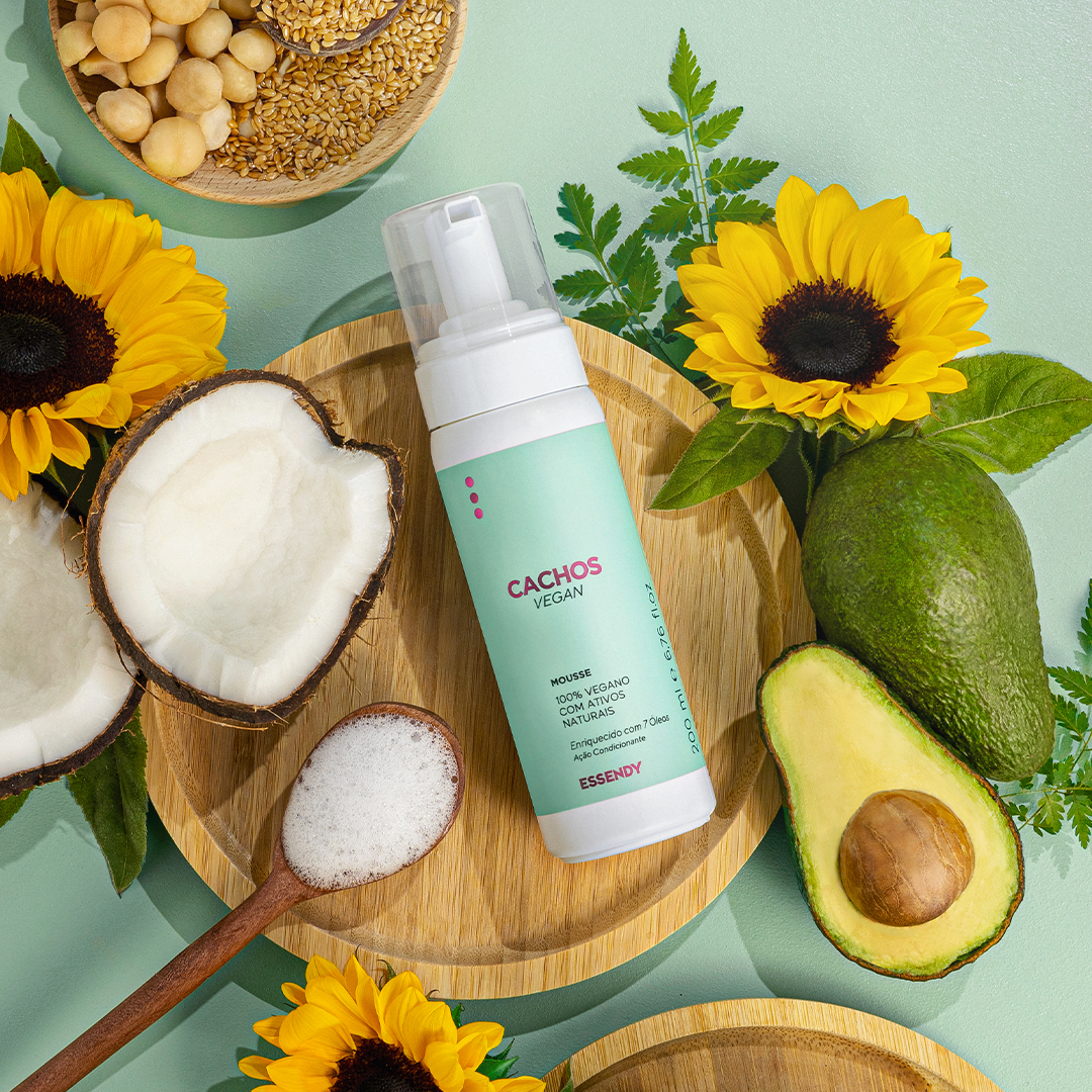 Kit Cachos Vegan Super - Shampoo, Máscara, Ativador e Mousse (4 Itens)