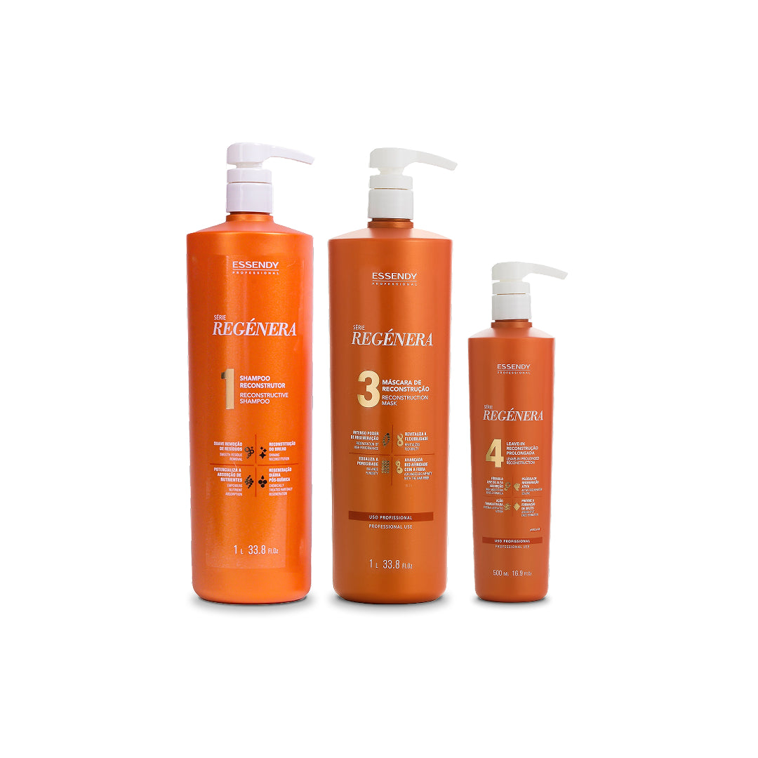 Kit Regenera Shampoo e Máscara 1L e Leave In 500GR