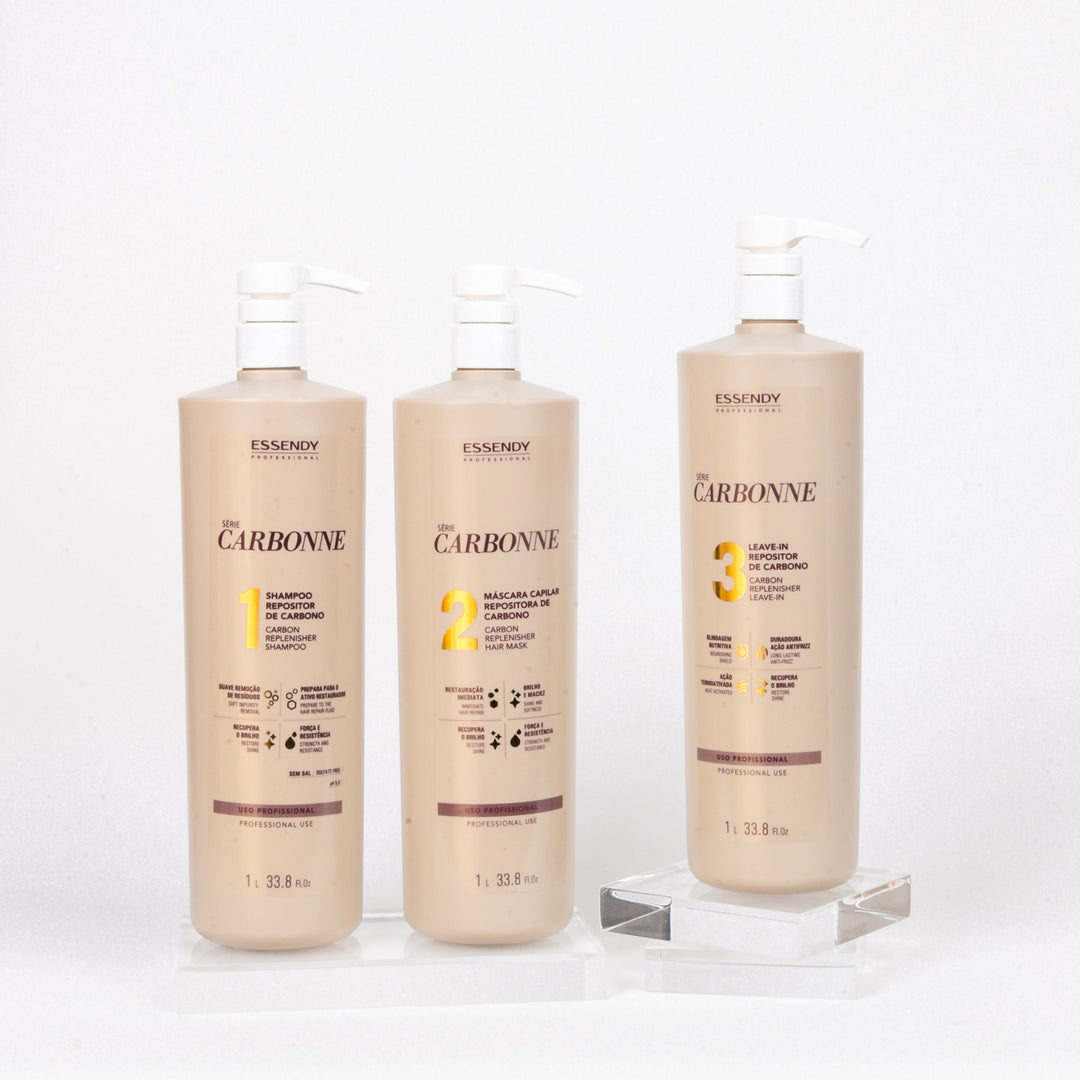Super Kit Carbonne Shampoo, Máscara E Leave In 1L (3 itens)