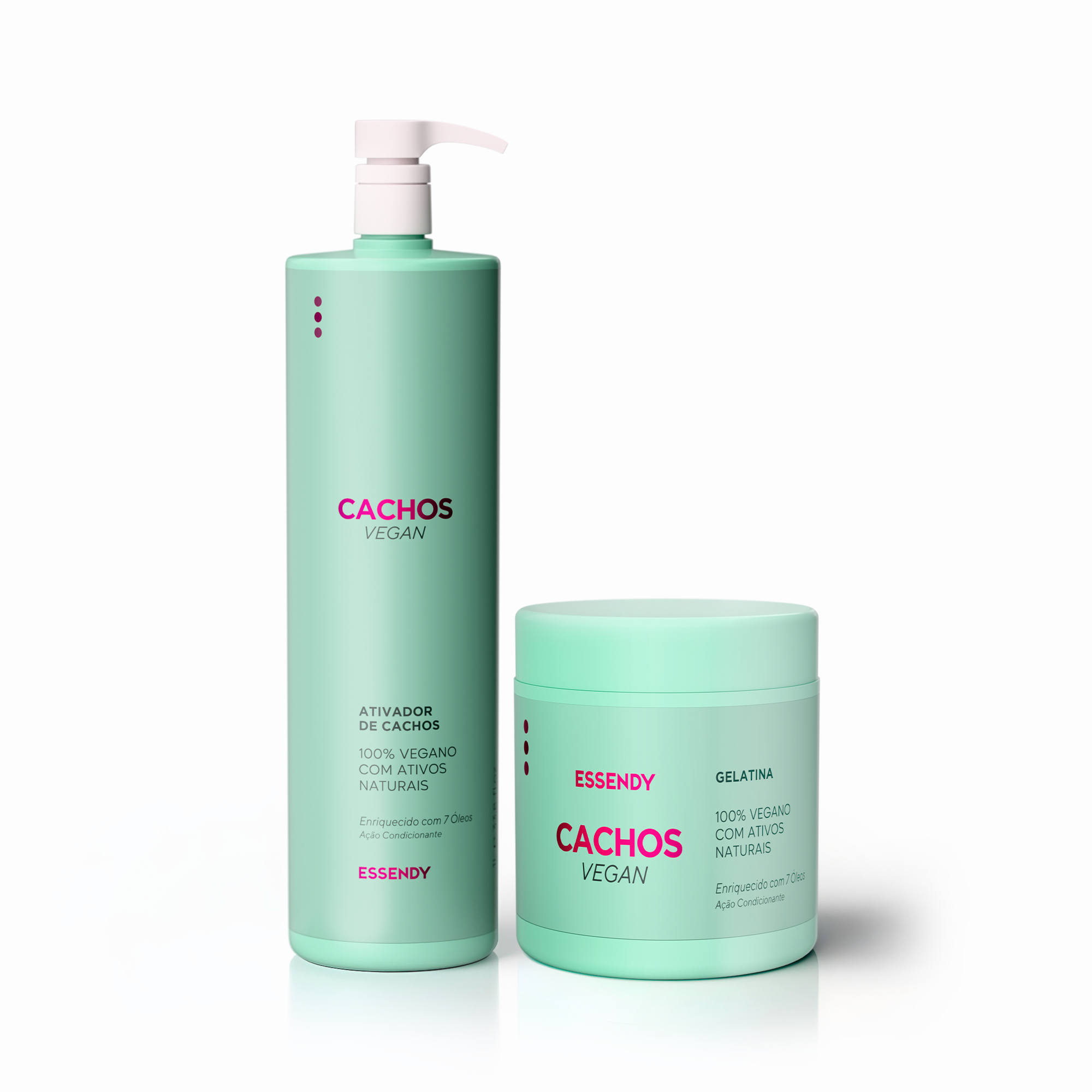 Kit Cachos Vegan Super - Ativador e Gelatina (2 Itens) | Essendy