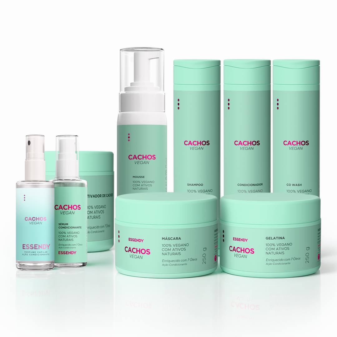 Kit Completo Cachos Vegan (9 itens)