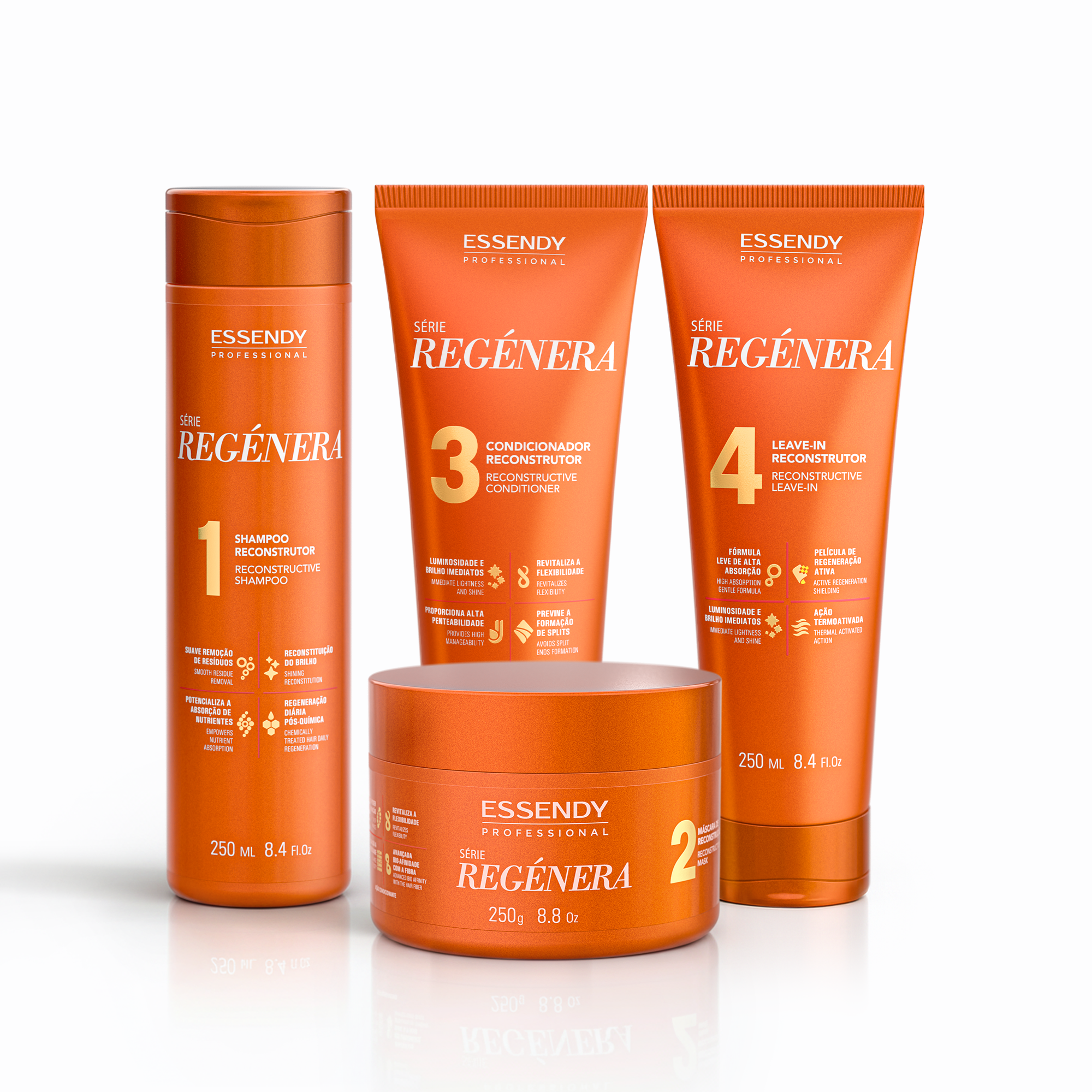 Kit Completo Regénera: Shampoo, Condicionador, Máscara e Leave-in