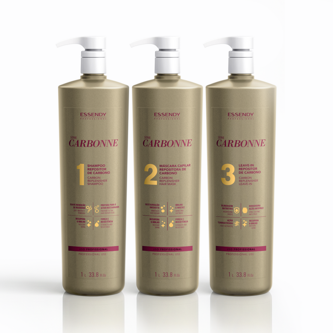 Super Kit Carbonne Shampoo, Máscara E Leave In 1L (3 itens)