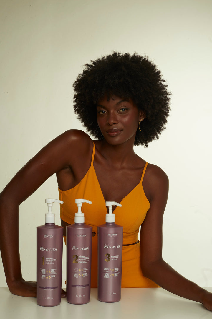Kit Pró Cachos Super - Shampoo, Máscara e Modelador (3 itens)