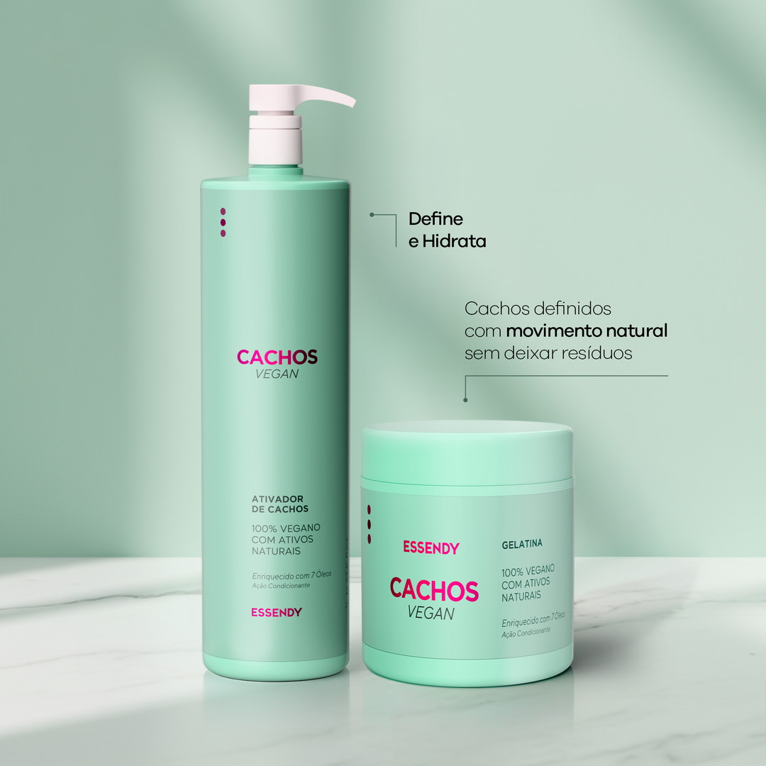 Kit Cachos Vegan Super  - Ativador e Gelatina (2 Itens)