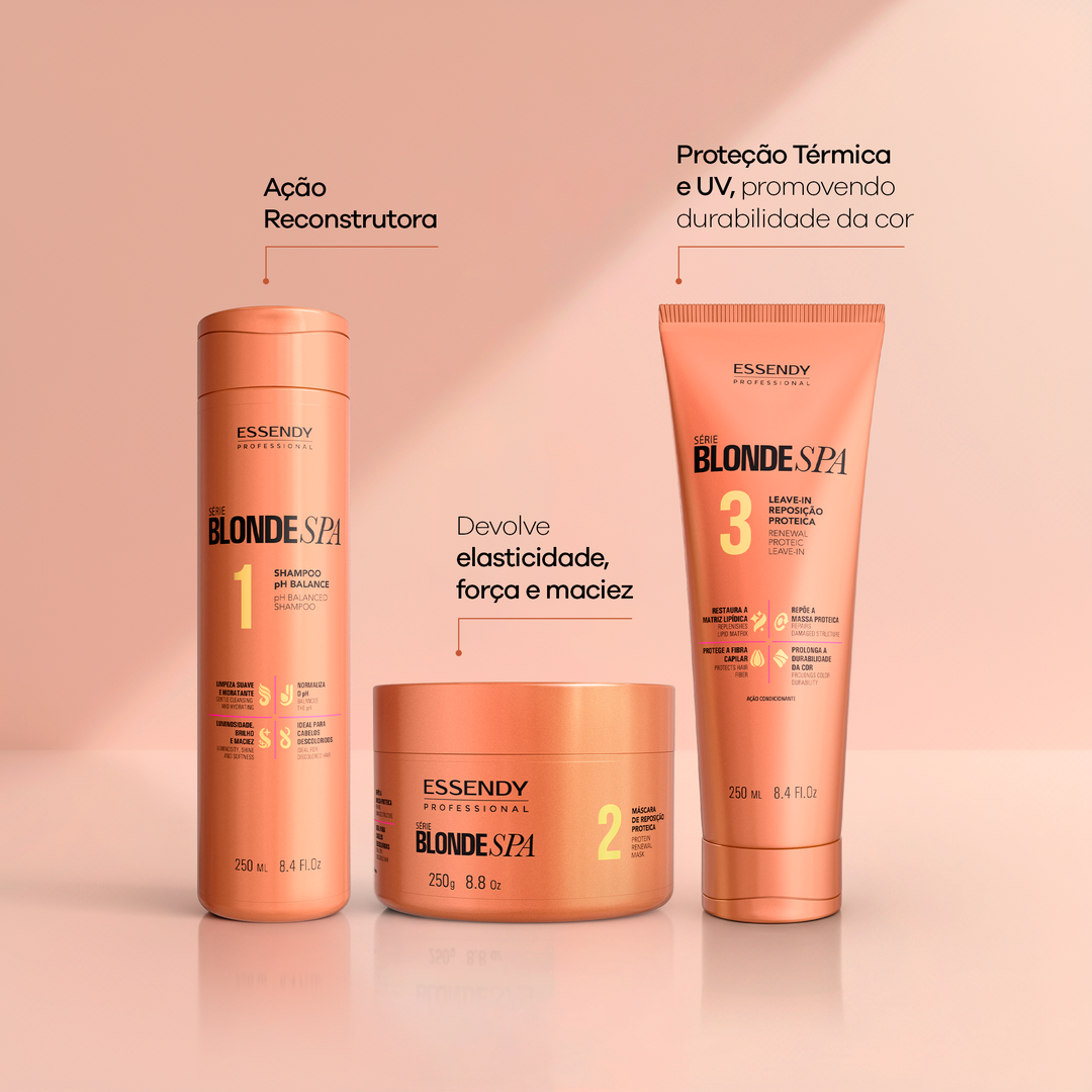 Kit Completo Blonde Spa - Shampoo, Máscara e Leave-in (3 itens)