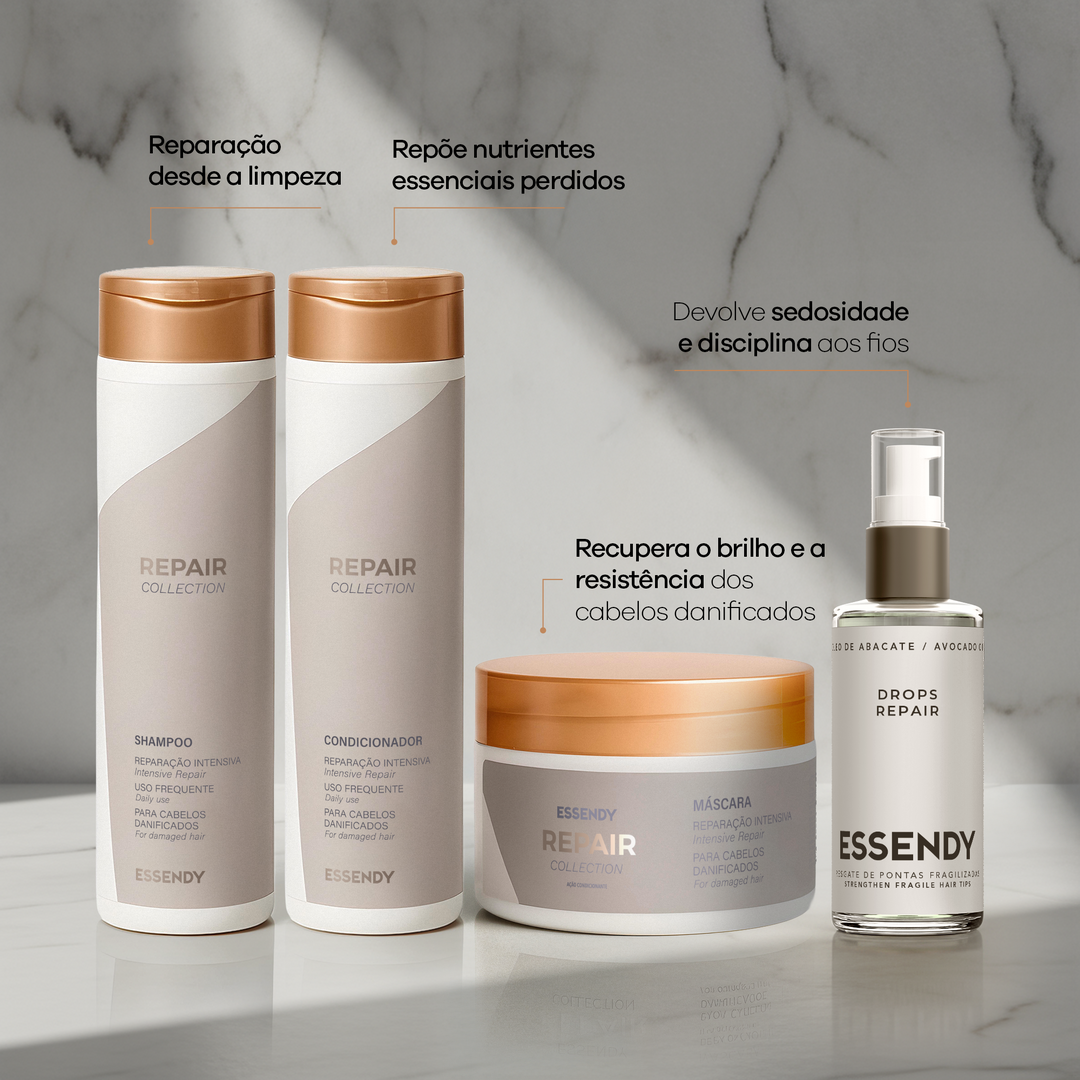 Kit Completo Repair Collection - Shampoo, Condicionador, Máscara e Óleo (4 itens)